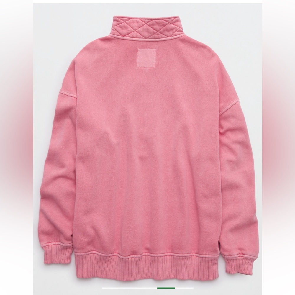 Aerie Oh Snap! Sweatshirt Playful Pink Pullover Sweatshirt Size Medium NWT - Picture 6 of 6